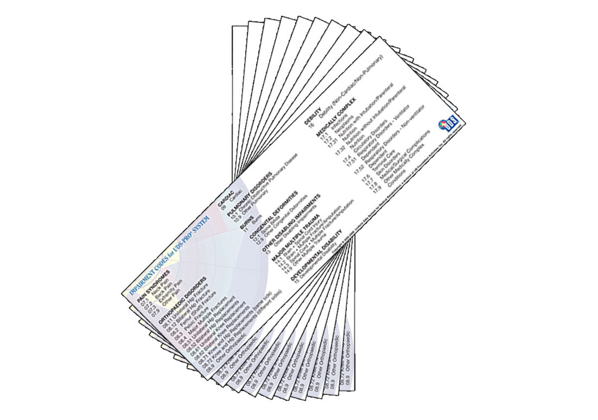 Impairment Group Cards